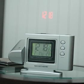 Click here to buy Digital Projection Alarm Clock and Temperature Display by Smarthome.