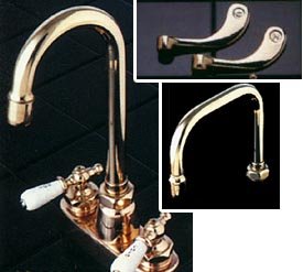 4 Low Gooseneck Faucet - Chrome