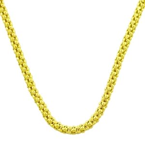 Essential 14 Karat Yellow Gold Popcorn Chain 18 Inch - 1.6mm