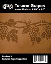 Tuscan Grapes Stencil