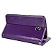 Nexus 6 Case, Nexus 6 flip Case, E LV nexus 6 Case Cover - Deluxe PU Leather Flip Wallet Case Cover for Google nexus 6 with 1 Stylus - PURPLE