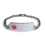 Taking COUMADIN Medical ID Alert Bracelet with Embossed emblem
