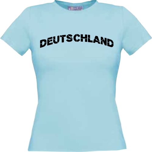 Lady-Shirt EM WM Trikot DEUTSCHLAND mit Ihren Wunschname und Ihrer Wunschnummer bedruckt diverse Farben, Kultshirt XS-XL