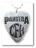 Pantera CFH Logo Metal Guitar Pick Necklace
