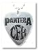 Pantera CFH Logo Metal Guitar Pick Necklace