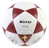 Mikasa FT5 Goal Master Soccer Ball (Red/White, Size 5)