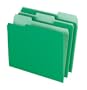 Pendaflex 1521/3BGR Pendaflex 2-Tone File Folders, 1/3 Cut, Top Tab, Letter, Light Green, 100/Box