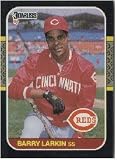 1987 Donruss Barry Larkin Rookie Baseball Card #492 - Shipped In Protective Display Case!