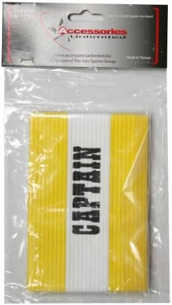 Accessories Unlimited Captains Arm Band, Gold/White