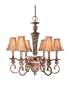 Minka Lavery Salon Grand 1556-477 6-LT 360w (27"H x 26"W) Chandelier Lighting in Florence Patina