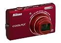 Nikon Coolpix S6200 Digital Camera - Red (16MP, 10x Optical Zoom) 2.7 inch LCD