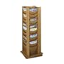Safco 48-Pocket Solid Wood Rotating Display, 17.75 Inches Width x 49.5 Inches Height, Medium Oak (4335MO)