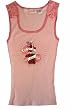 Coca-Cola Coke Bottle Pink Rib Knit Tank for women