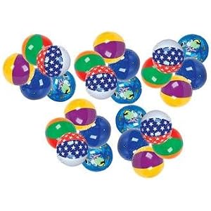 Twenty five (25pc) 16 Beach Balls Assorted! [Toy] by NINGBO