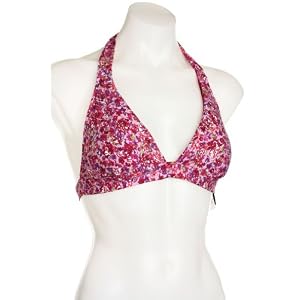 Buy AQUA by Bloomingdale's Ladies Pleated Blossom Bikini Halter Top