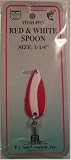 Dolphin 1 1/4 Red & White Spoon