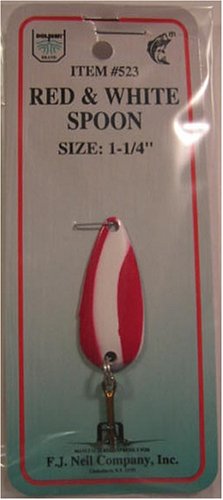 Dolphin 1 1/4 Red & White Spoon