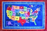State Capitals Children Area Rug, funtime collection, 8'x11'.