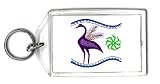 Keychain with wing, native, crane, heron, bird