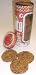 Gourmet Food : Scott's Cakes 1 lb. Brownie Chunk Cookies in a Christmas Gingerbread Canister