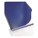 GBC 25-144-94 Binding Machine Accents Polypropylene Covers, Navy Blue, 50/pack