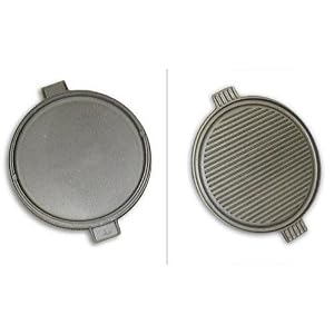 Cajun Cookware 14 Inch Round Reversible Cast Iron Griddle by Cajun Cookware