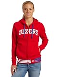 NBA Women's Philadelphia 76ers Nothing But Net Hood (Red, Medium)