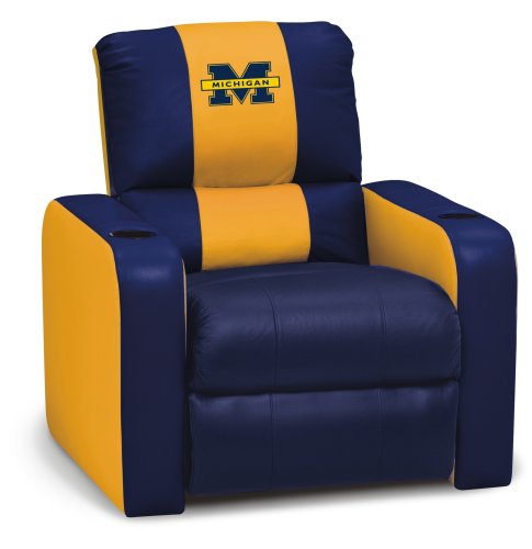 DreamSeat Michigan NCAA Leather Recliner