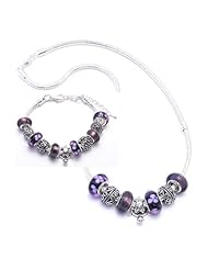 Turtle Charm Bracelet and Necklace Gift Set Girls Pandora Style Gift Boxed