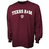 Texas A&M Aggies Maroon Vertical Arch Long Sleeve T-shirt