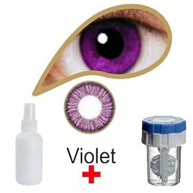 MesmerEyez Naturalz Violet Coloured Disposable Contact Lenses Lens 1 Month Very High Quality