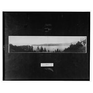 Historic Print (L): Panorama of Emerald Bay & Lake Tahoe