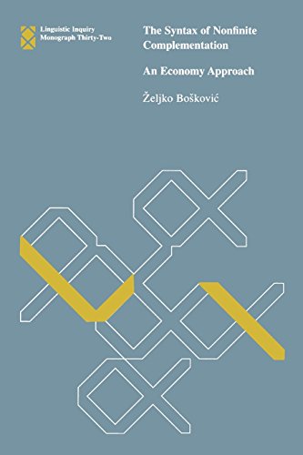 The Syntax of Nonfinite Complementation: An Economy Approach (Linguistic Inquiry Monographs)