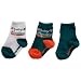 Miami Dolphins 3-Pack Infant Bootie Socks Image