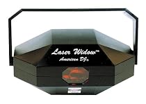 American DJ 4.9mw red laser with 16 built in programs, can be run with 4 AA batteries