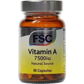 FSC Vitamin A 7500iu 90 Capsules