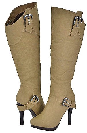 Anne Michelle Motive-04 Taupe Fashion Boots
