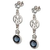 New York Yankees Crystal Logo Earrings