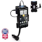 GOgroove Flexsmart SP Advanced Car Mount System with Signal Intensifying FM Transmitter for HTC, LG , T-Mobile, Motorola, Samsung and More Google Android Phone
