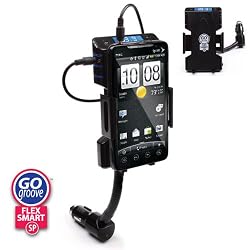 GOgroove Flexsmart SP Advanced Car Mount System with Signal Intensifying FM Transmitter for HTC, LG , T-Mobile, Motorola, Samsung and More Google Android Phone