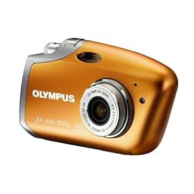 Olympus Mju Mini Copper Orange Digital camera [4MP , 2 x Optical Zoom]