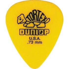 Dunlop Standard Tortex Picks, 72 Pack, Yellow, .73mm