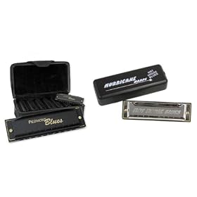 Hohner Piedmont Blues Harmonica set with Bonus Hurricane Harps "Hot House Blues" Harmonica