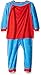 DC Comics Boys' Toddler Boy Superman Fleece Blanket Sleeper with Cape