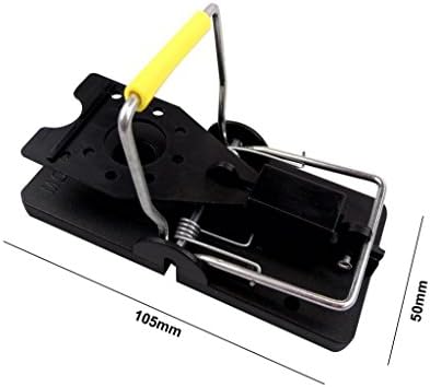 4-Pack Mouse Snap Traps, Easy Reusable Pest Control Trap Set Medium Size