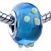 Pugster Heart Locket Rhinestone Snap European Beads Bracelet