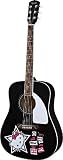 Squier Hello Kitty Dreadnought Acoustic Guitar - Black