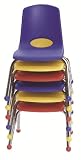 Early Childhood Resources 14 Stack Chair Chrome - 6pc Assorted