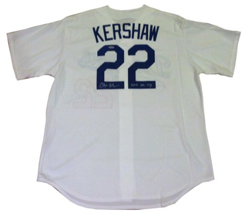 Signed Clayton Kershaw Los Angeles Dodgers 11 CY Jersey TriStar Current Dodgers Star Pitcher. Winner of the 2011 National League CY Young award, given annually to the league's best pitcher. He won baseball's pitcher triple crown, leading the league in Wins, ERA, and Strikeouts. TriStar authenticated, hologram # 7185462 verified at their website. Kershaw autographed the jersey at their Houston show