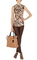 Brown Leather Look Jean